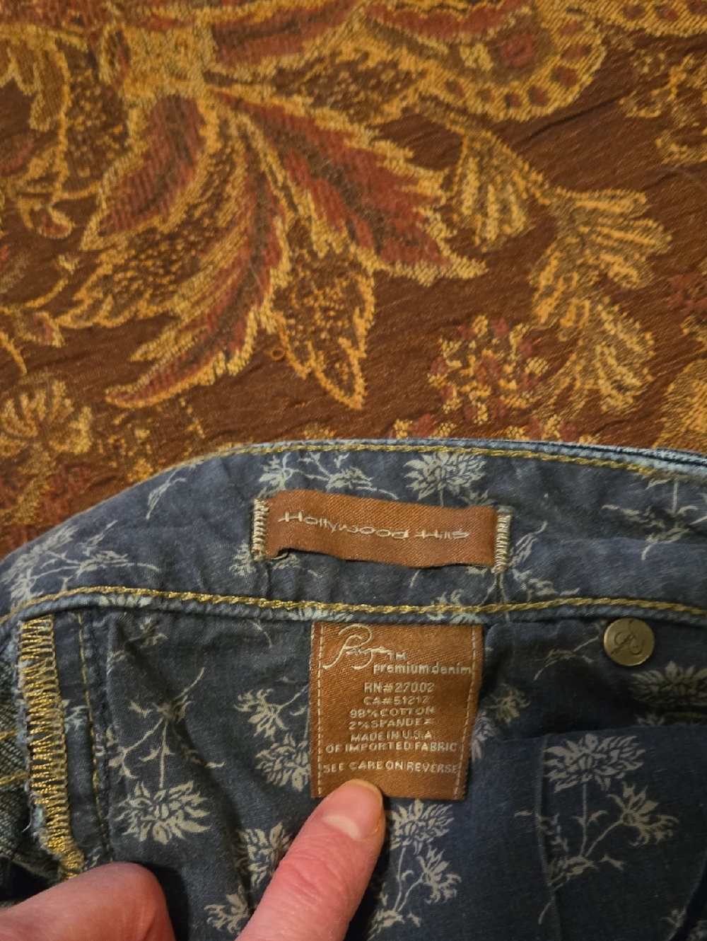 PAIGE Hollywood Hills  Embroidered Bootcut Jeans - Picture 8 of 13